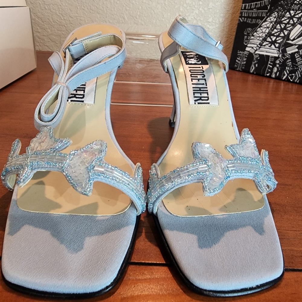 TOGETHER Blue 3.5" Sandals